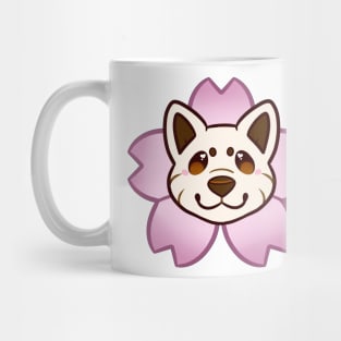 Sakura Shiba Inu - Cream Mug